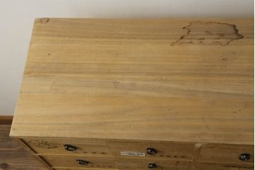 中古　総桐材　引き出し24杯!細かな収納に便利な薬箪笥(小物収納、チェスト、総桐箪笥、総桐たんす)(R-075098)