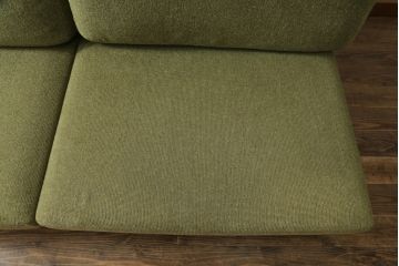 中古　AKASE(旧アカセ木工)　MASTERWAL(マスターウォール)　DANISH SOFA(デニッシュソファ)　ウォールナット材　ゆったりとした座り心地が魅力的な3人掛けソファ(三人掛け、3P、トリプルソファ)(定価約38万円)(R-075102)
