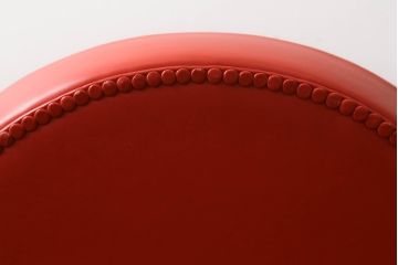 中古　美品　希少品　イタリア家具　Poltrona Frau(ポルトローナ フラウ)　Baby Vanity Fair(ベイビーバニティフェア) 　モデル904　ミニモデル　本革(レザー)　ボリューム感溢れるデザインが可愛らしいキッズ1Pソファ(レザーソファ、アームソファ、1人掛け、一人掛け)(定価約63万円)(R-075103)