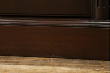 中古　カリモク家具(karimoku)　domani(ドマーニ)　PROCEED(プロシード)シリーズ　落ち着いた色味と堂々とした佇まいが魅力的なキャビネット(ガラスケース、コレクションケース、飾り棚、陳列棚、収納棚)(R-075105)