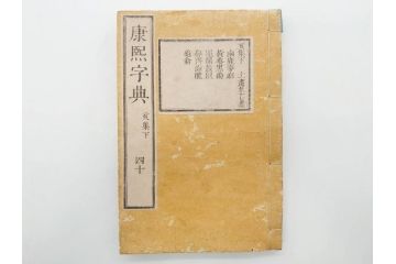 明治19年　中国漢字辞典　康熙字典40冊セット(唐本、翻刻、木箱付き)(R-075107)