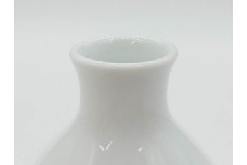 重要無形文化財　人間国宝　十四代　酒井田柿右衛門　錦　苺花文　酒器　なめらかなフォルムと繊細な色絵が魅力的な徳利1本&猪口2客セット(とっくり、おちょこ、ぐい呑み、和食器、共箱付き)(R-075109)