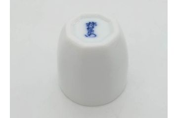 重要無形文化財　人間国宝　十四代　酒井田柿右衛門　錦　酒器　梅花文が愛らしい銚子&猪口2客セット(おちょこ、ぐい呑み、和食器、共箱付き)(R-075110)