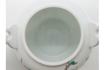 重要無形文化財　人間国宝　十四代　酒井田柿右衛門　錦　牡丹鳥文　上品な和の空間を演出する茶器セット(土瓶、急須、湯呑み5客、湯のみ茶碗、蓋付、茶道具、和食器、色絵、共箱付き)(R-075121)