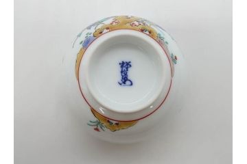 重要無形文化財　人間国宝　十四代　酒井田柿右衛門　錦　牡丹鳥文　上品な和の空間を演出する茶器セット(土瓶、急須、湯呑み5客、湯のみ茶碗、蓋付、茶道具、和食器、色絵、共箱付き)(R-075121)