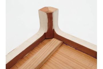 時代物　友寿作　神雛持　御所人形　ぽってりとした丸いフォルムが愛らしい木目込み人形(大阪大丸、木彫り、子供、子ども、台付き、木箱付き)(R-075125)