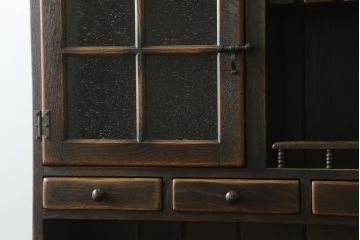 中古　美品!!　飛騨産業　PROVINCIAL(プロヴィンシャル・プロビンシャル)　クラシカルな空間づくりにぴったりなカップボード(収納棚、戸棚、飾り棚、食器棚、キャビネット)(定価約133万円)(R-075148)
