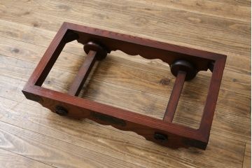 中古　漆塗り　仙台民芸箪笥(仙台箪笥)　力強い杢目が目を引く車箪笥(小箪笥、収納タンス、チェスト、引き出し)(定価約55万円)(R-075178)