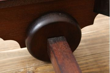 中古　漆塗り　仙台民芸箪笥(仙台箪笥)　力強い杢目が目を引く車箪笥(小箪笥、収納タンス、チェスト、引き出し)(定価約55万円)(R-075178)