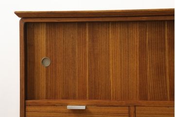 和製ビンテージ　桐箪笥リメイク　北欧デザインにリメイクしたモダンなローボード(テレビ台、テレビボード、ローチェスト、引き出し、収納棚、戸棚、ヴィンテージ)(R-075188)