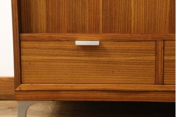 和製ビンテージ　桐箪笥リメイク　北欧デザインにリメイクしたモダンなローボード(テレビ台、テレビボード、ローチェスト、引き出し、収納棚、戸棚、ヴィンテージ)(R-075188)