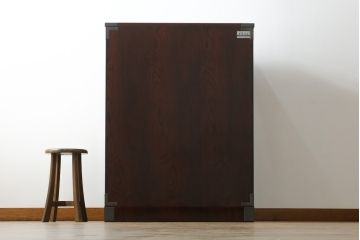 中古　美品!!　岩谷堂箪笥　別注　華塗り(木地呂塗り)　立派な手打ち金具が和の雰囲気を高める和箪笥(収納箪笥、衣装箪笥、引き出し、サイドチェスト)(定価約160万円)(R-075194)