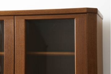和製ビンテージ　日田工芸　チーク材　モダンな北欧デザインが素敵なキャビネット(食器棚、カップボード、収納棚、戸棚、飾り棚、ヴィンテージ)(R-075199)