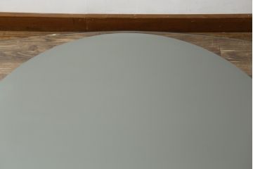 中古　美品　Cassina(カッシーナ)　476-15　BOBOLI(ボボリ)　ガラス天板　個性溢れるデザインが魅力のオーバルローテーブル(リビングテーブル、センターテーブル)(定価約68万円)(R-075201)