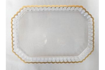 極希少　フランス　1900年代　オールドサンルイ　タルマ　TALMA　金彩　繊細なデザインが上品な雰囲気を醸し出すリキュールセット(ヨーロッパ最古のクリスタルガラスメーカー、Saint Louis、デカンタ、デキャンタ、カラフェ、グラス5客、アンティーク、トレー、トレイ、木箱付き)(検索ワード:オールドバカラ)(R-075224)