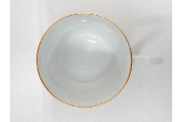 希少　永楽善五郎　色鮮やかな古赤絵が優美な存在感を放つコーヒーカップ&ソーサー6客セット(コーヒー呑、珈琲、和食器、共箱付き)(R-075225)