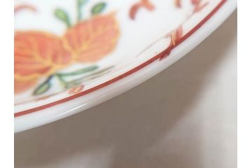 希少　永楽善五郎　色鮮やかな古赤絵が優美な存在感を放つコーヒーカップ&ソーサー6客セット(コーヒー呑、珈琲、和食器、共箱付き)(R-075225)