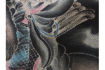 江戸〜明治　火消し　刺し子　半纏(消防、古布、刺子)(R-075227)