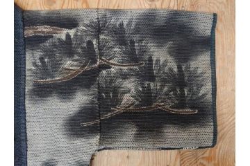 江戸〜明治　火消し　刺し子　半纏(消防、古布、刺子)(R-075227)