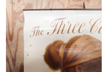 戦前　当時物　THREE CASTLES　たばこ　タバコ　煙草　ポスター(広告、TOBACCO、CIGARETTES)(R-075228)