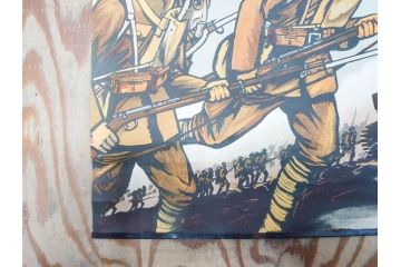 激レア!　戦前　当時物　杉浦非水　ポスター　科学の力に魂の叫び　軍　ミリタリー(1927年、昭和2年)(R-075229)