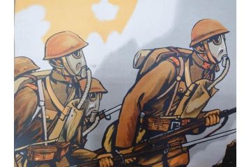 激レア!　戦前　当時物　杉浦非水　ポスター　科学の力に魂の叫び　軍　ミリタリー(1927年、昭和2年)(R-075229)