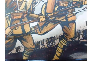 激レア!　戦前　当時物　杉浦非水　ポスター　科学の力に魂の叫び　軍　ミリタリー(1927年、昭和2年)(R-075229)