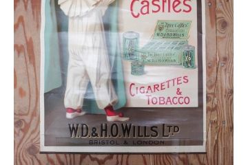 戦前　当時物　THREE CASTLES　たばこ　タバコ　煙草　ポスター(広告、TOBACCO、CIGARETTES)(R-075230)