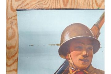 激レア!　戦前　当時物　特大　ポスター　九月十八日　満州事変勃発満二年　軍　ミリタリー(陸軍記念日)(R-075233)