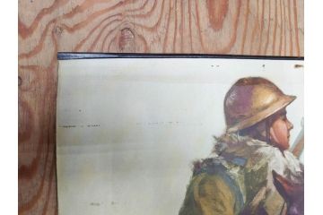 戦前　当時物　特大　ポスター　今村嘉吉　日露戦後二十七年　陸軍記念日　三月十日(3月10日、満蒙は明け行く)(R-075234)