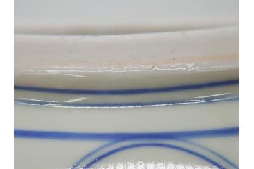 江戸期　上手物　古伊万里　染付　窓絵　丁寧に描かれた様々な絵柄が素敵な鉢(深鉢)(R-075235)