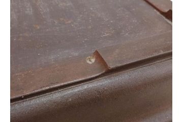 中国　清朝宜興窯　逸公作　紫泥　美しい色彩が上品な空間を演出する長方水盤(水鉢、水盆、盆栽、木箱付き)(R-075236)