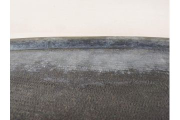 平安金龍堂作　楕円　どっしりとした佇まいが風格漂う銅水盤(盆栽、盆景、水石、花器、木箱付き)(R-075237)