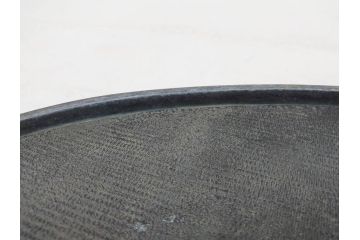 平安金龍堂作　楕円　どっしりとした佇まいが風格漂う銅水盤(盆栽、盆景、水石、花器、木箱付き)(R-075237)