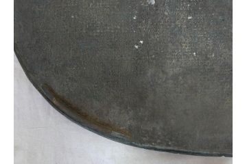平安金龍堂作　楕円　どっしりとした佇まいが風格漂う銅水盤(盆栽、盆景、水石、花器、木箱付き)(R-075237)
