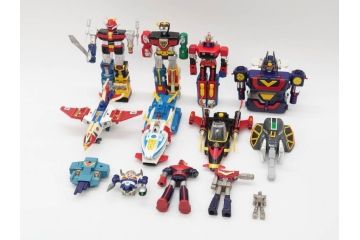 当時物　昭和レトロ　ポピー　DX 超合金　ゴッドマーズ　ゴッドシグマ(GB-17)　ゴライオン(GB-35)　闘将ダイモス(GA-84)　サンバルカン(GB-32)　バトルシャーク(PB-83)　ゴッドフェニックス(PB-73)　スタークロー(PB-46)　ジュウレンジャー ジュウマンモス 盾　マシーンブラスター サンダイオー　ザンボット3　バラタック　13点セット(R-75242)