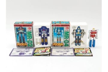 当時物　ポピー　マシンロボ　バイクロボ　バトルロボ　ジャイロロボ　MR-01・02・04　EROBO SERIES　3点セット(変形ロボット、トランスフォーマー、おもちゃ、オモチャ、玩具、フィギュア)(R-075244)