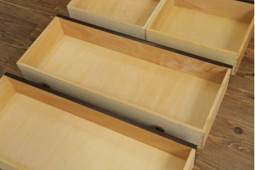 中古　美品　北海道民芸家具　落ち着いた雰囲気が魅力のローチェスト(ローボード、テレビボード、テレビ台、引き出し、ベンチチェスト)(R-075260)
