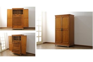 中古　美品　横浜クラシック家具　ダニエル(daniel)　Etranger(エトランジェ)　E-102　クラシカルな佇まいの和タンス(和箪笥、着物箪笥、衣装箪笥、引き出し)(R-075266)