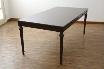 中古　カリモク家具(karimoku)　domani(ドマーニ)　PROCEED(プロシード)シリーズ　シックな色味とスタイリッシュなデザインが魅力的なダイニングテーブル(食卓、4人掛け、6人掛け)(R-075294)