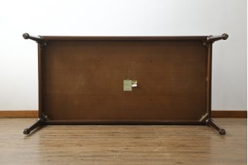 中古　カリモク家具(karimoku)　domani(ドマーニ)　PROCEED(プロシード)シリーズ　シックな色味とスタイリッシュなデザインが魅力的なダイニングテーブル(食卓、4人掛け、6人掛け)(R-075294)