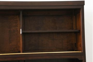 中古　特注デザイン　松本民芸家具　落ち着きのある佇まいが魅力的な食器棚(カップボード、キャビネット、戸棚、収納棚)(定価約80万円)(R-075338)