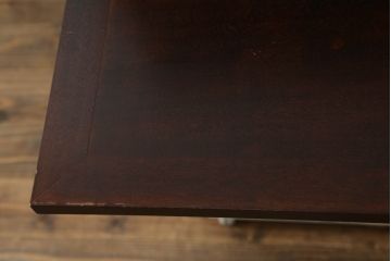 和製ビンテージ　高級品!!　神戸洋家具　桜材　美しい彫刻のライティングビューロー(ワークデスク、簿記机、収納棚、戸棚、在宅用、在宅ワーク用、ヴィンテージ)(R-075346)