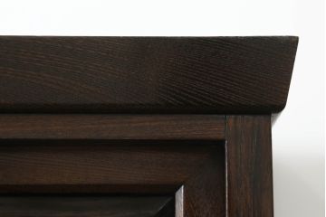 中古　美品!!　高級品!!　九州民芸家具　欅(ケヤキ)材　上質な和の空間を演出する水屋箪笥サイドボード(食器棚、茶タンス、サイドキャビネット、収納棚、戸棚、店舗什器)(R-075348)