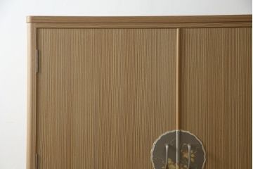 中古　美品!!　一峰刀　柔らかな色合いが魅力的な加茂総桐箪笥(胴丸、総桐たんす、衣装箪笥、着物箪笥、和タンス、引き出し、)(定価約100万円)(R-075356)