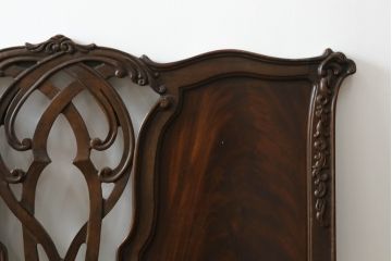 中古　美品　DREXEL HERITAGE(ドレクセルヘリテイジ)　クラシカルな佇まいが魅力的なヘッドボード(ベッドフレーム、ダブル、ワイドダブル)(R-075360)