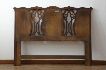 中古　美品　DREXEL HERITAGE(ドレクセルヘリテイジ)　クラシカルな佇まいが魅力的なヘッドボード(ベッドフレーム、ダブル、ワイドダブル)(R-075360)