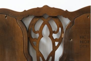 中古　美品　DREXEL HERITAGE(ドレクセルヘリテイジ)　クラシカルな佇まいが魅力的なヘッドボード(ベッドフレーム、ダブル、ワイドダブル)(R-075360)