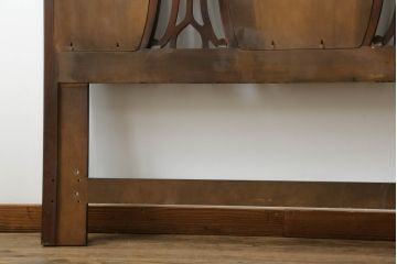 中古　美品　DREXEL HERITAGE(ドレクセルヘリテイジ)　クラシカルな佇まいが魅力的なヘッドボード(ベッドフレーム、ダブル、ワイドダブル)(R-075360)