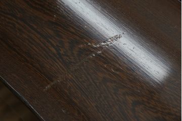 中古　鉄刀木(タガヤサン)　2wayでフレキシブルに使える!!和の空間づくりにおすすめの囲炉裏テーブル(木製火鉢、ダイニングテーブル、4人掛け、食卓、センターテーブル、ローテーブル)(R-075389)